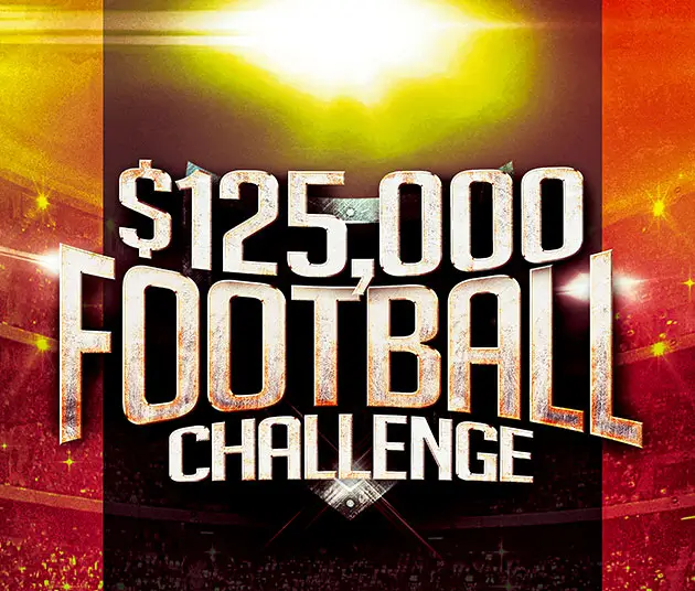 $125,000 Football Challenge promotional logo.