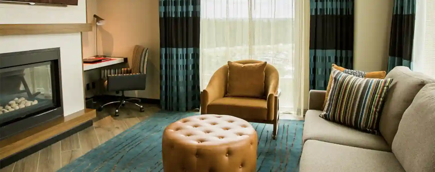 Orca Suite Fireplace